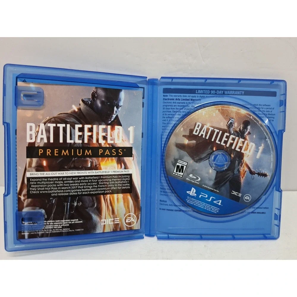 Battlefield 1 PS4 PlayStation 4 Video Game EA DICE CIB Excellent Condition